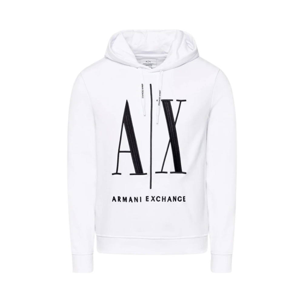 Armani Exchange Witte Sweaters voor Mannen White Heren