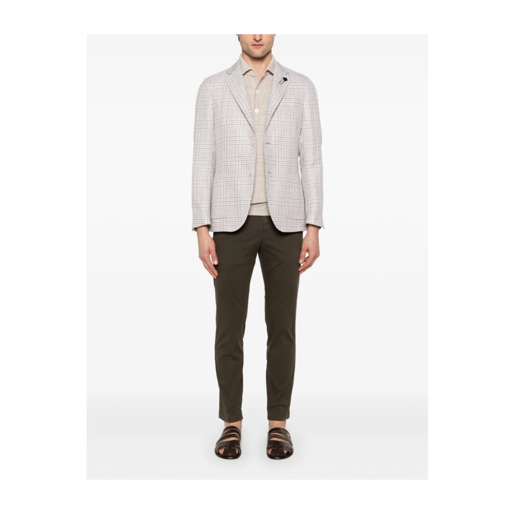 Lardini Beige Knoopjas met Zakken Beige Heren