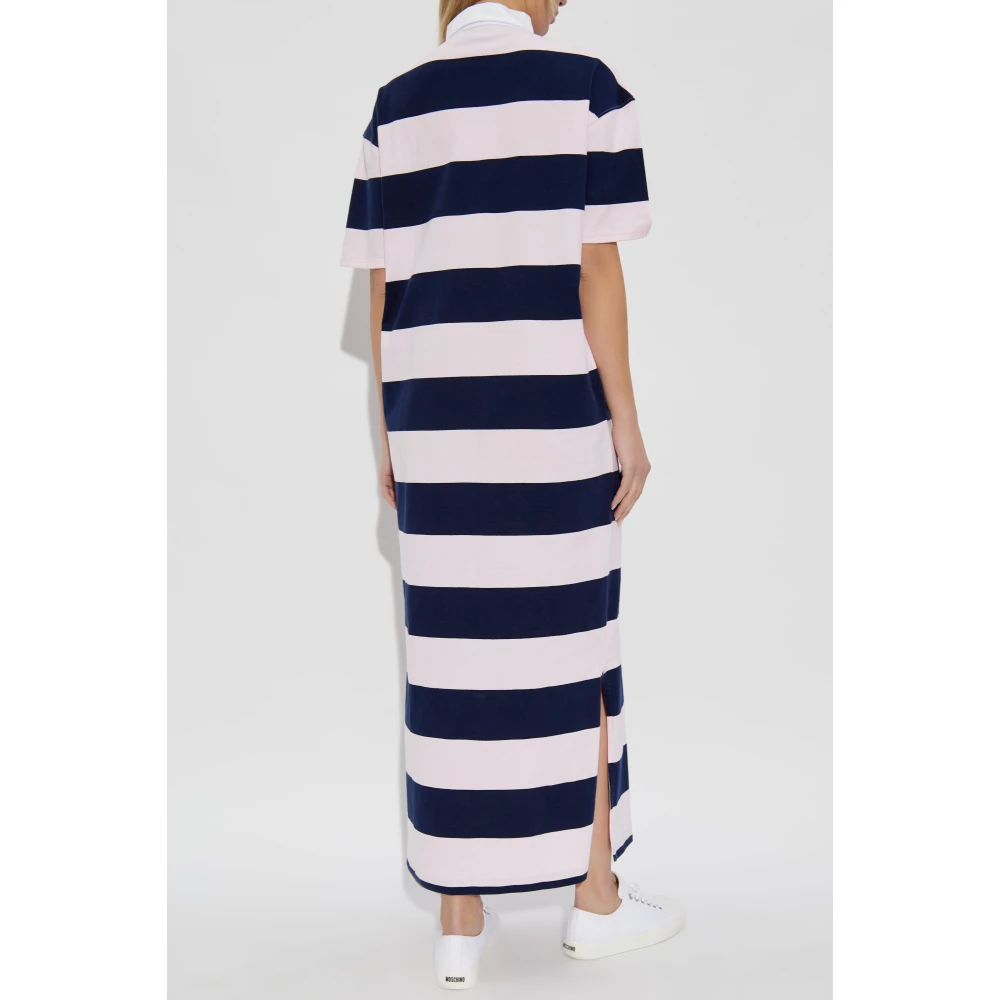 Coperni Gestreepte patroon jurk Pink Dames
