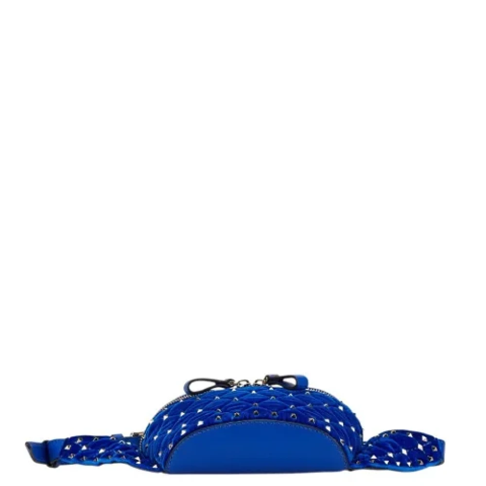 Valentino Vintage Pre-owned Leather crossbody-bags Blue Dames