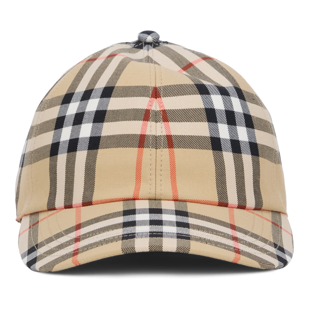 Burberry Herr Multicolor Accessoarer S, Bomull, Tartan Keps Med Skärm