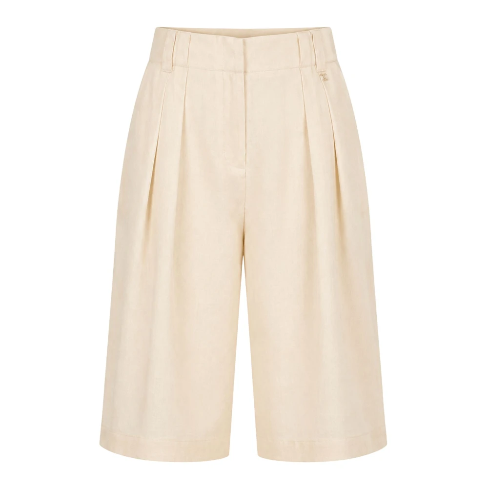 Twinset Women's Beige Bermuda - Bermudas - M - Shorts