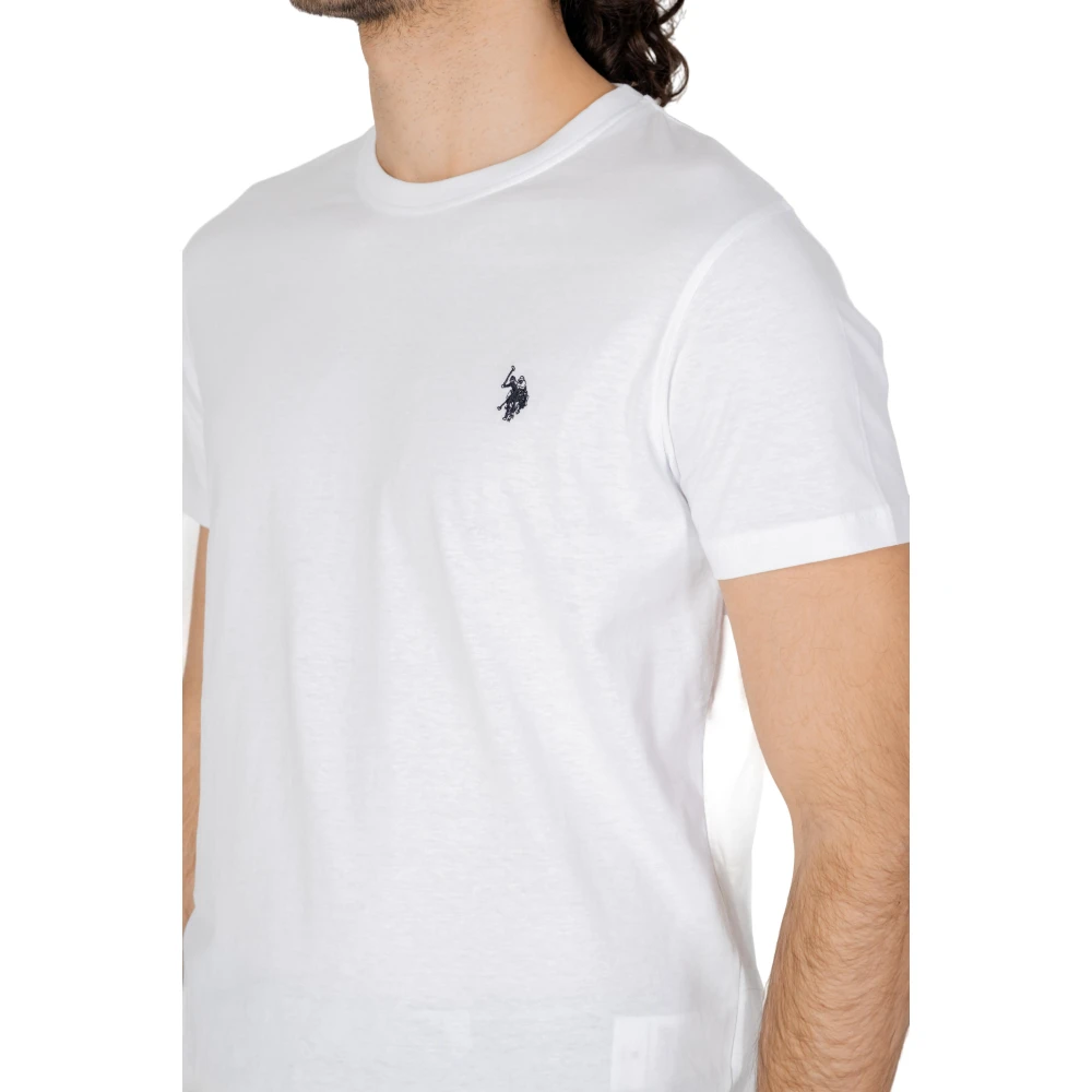 U.s. Polo Assn. Heren T-shirt Lente Zomer Collectie White Heren