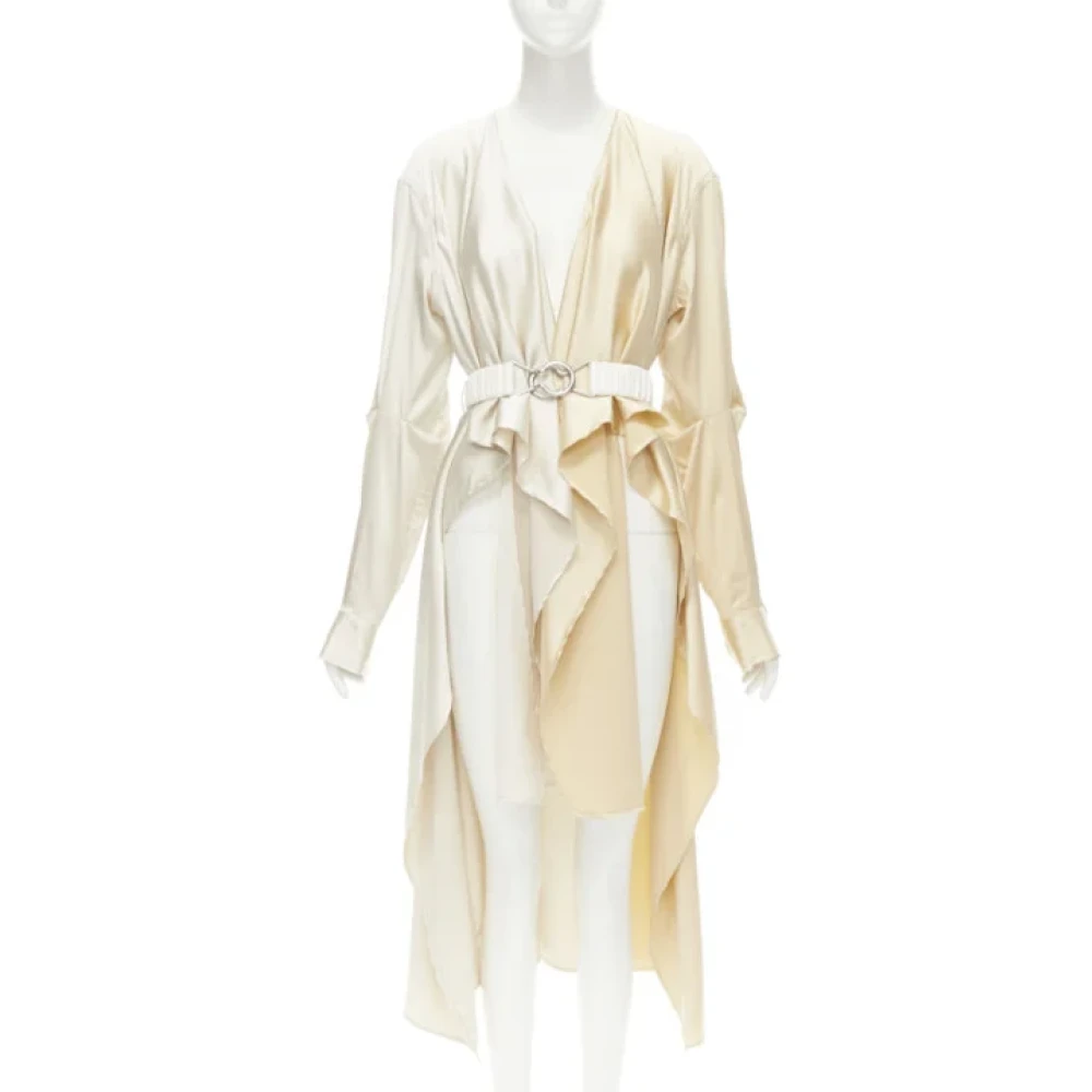 Bottega Veneta Vintage Pre-owned Silk dresses Beige Dames