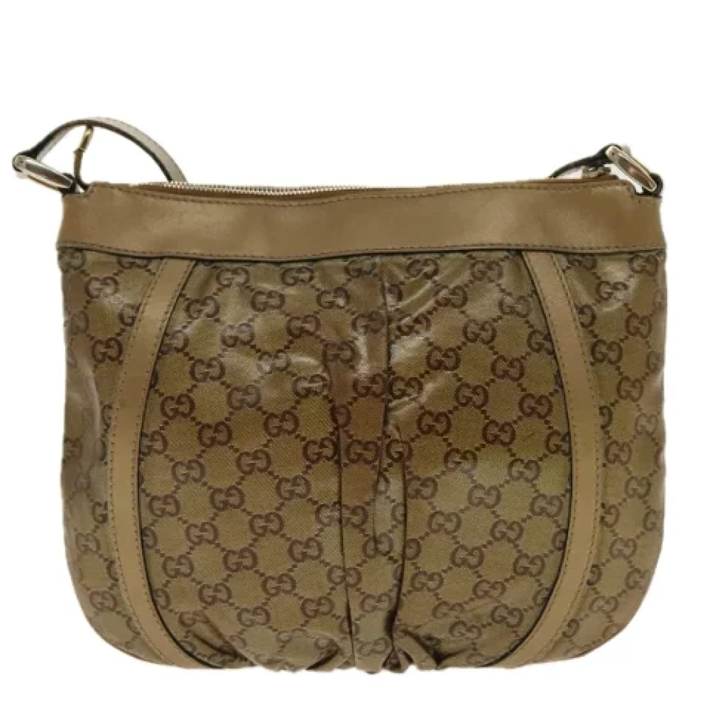 Gucci Vintage Pre-owned Canvas gucci-bags Yellow Dames