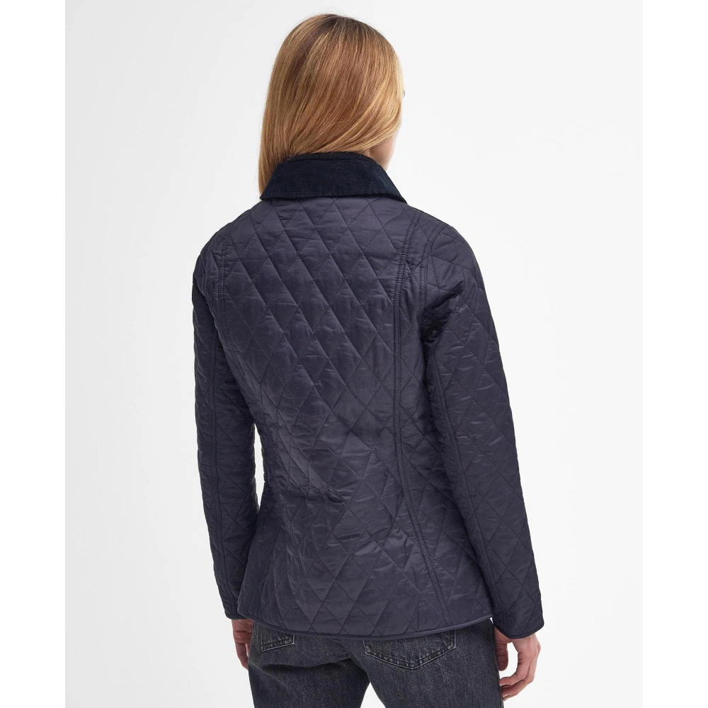 Barbour Gewatteerde jas met fluwelen kraag Black Dames