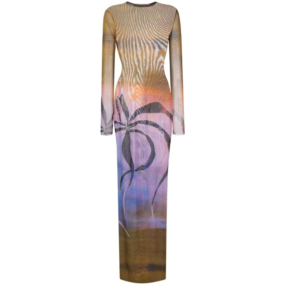 Louisa Ballou Maxi jurk met abstract patroon Multicolor Dames