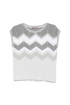metallic-chevron-knit-vest