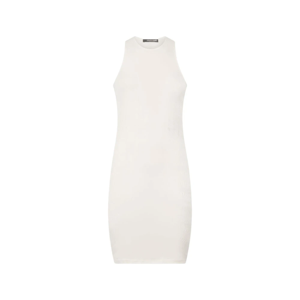 Roberto Cavalli Women's Ivory Dress With Openwork Zebra Pattern - Ready To Wear - Image 2