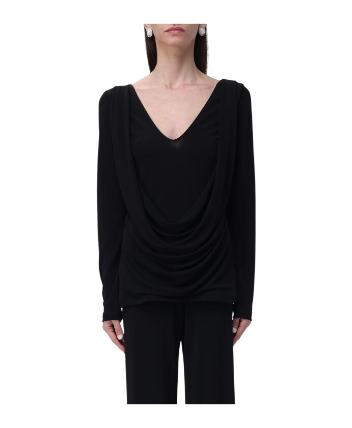 haut-noir-a-col-drape