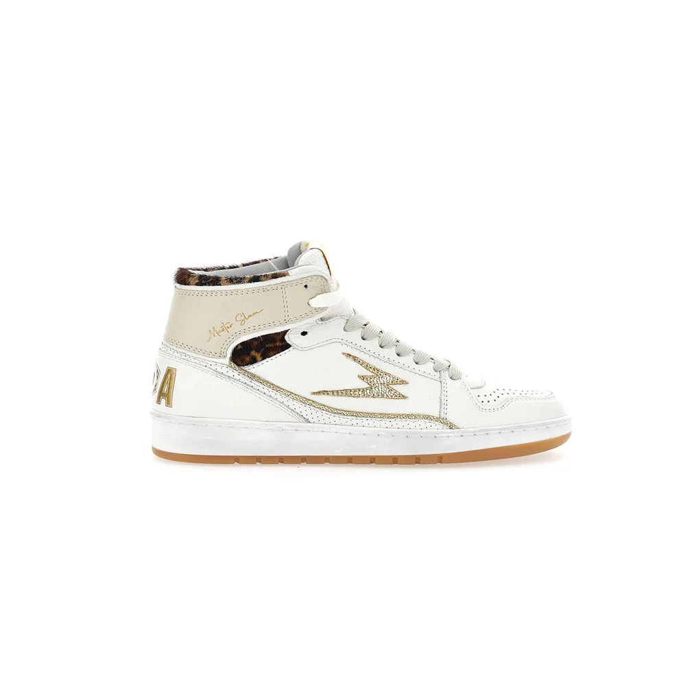 MOA - Master OF Arts Leopard High Master Sneakers White, Dam