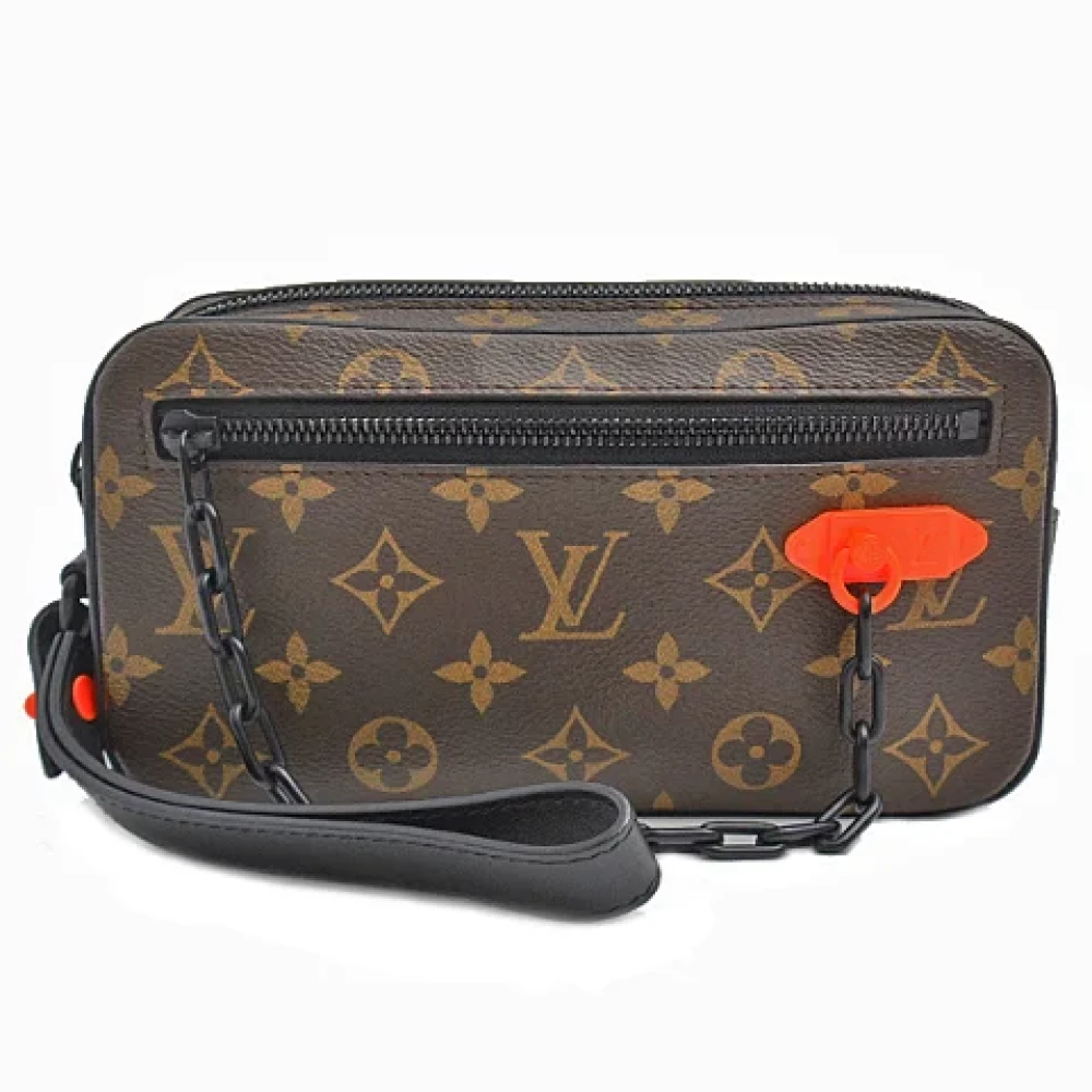 Louis Vuitton Vintage Pre-owned Canvas clutches Black Heren