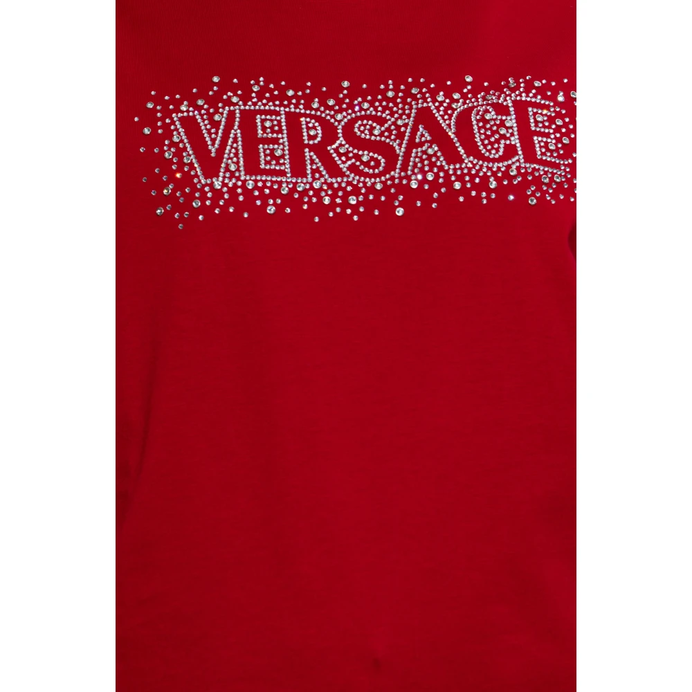 Versace T-shirt met logo Red Dames