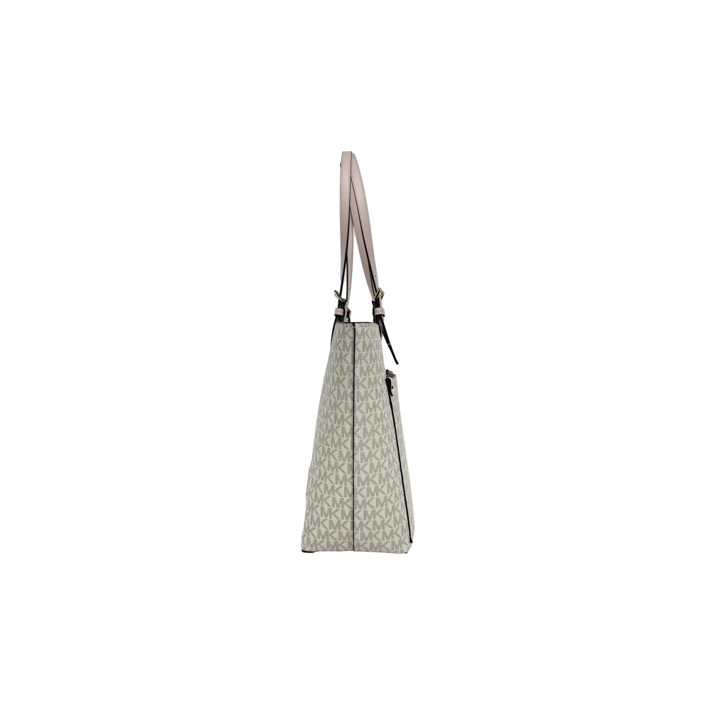 Michael Kors Double Pocket Tote Bag Beige Dames