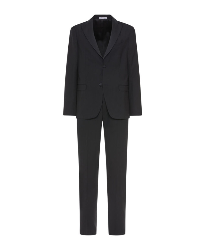 Costume Tuxedo en Laine Noire Classique, Boglioli, Costume