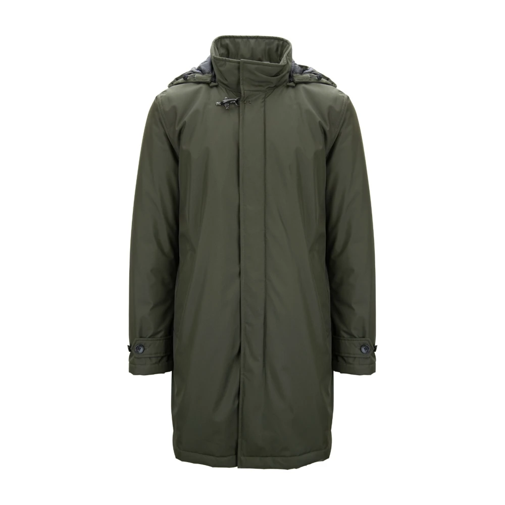 Fay - Coats > Parkas - Green - Fay - Modalova