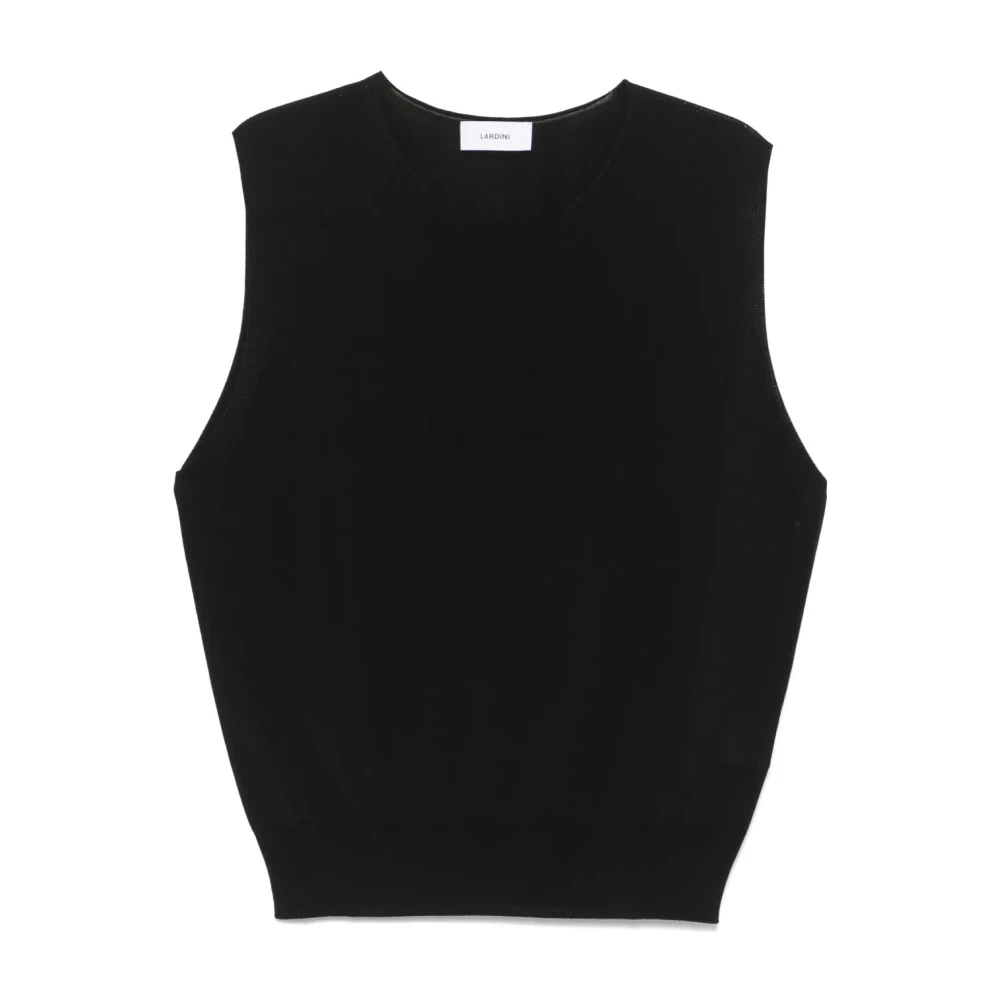Lardini Gebreid Heren Gilet Black Heren