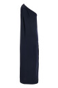 robe-longue-bleue-a-une-epaule-en-tissu-technique