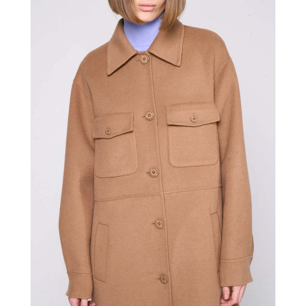 Silvian Heach Shacket lungo Beige Dames