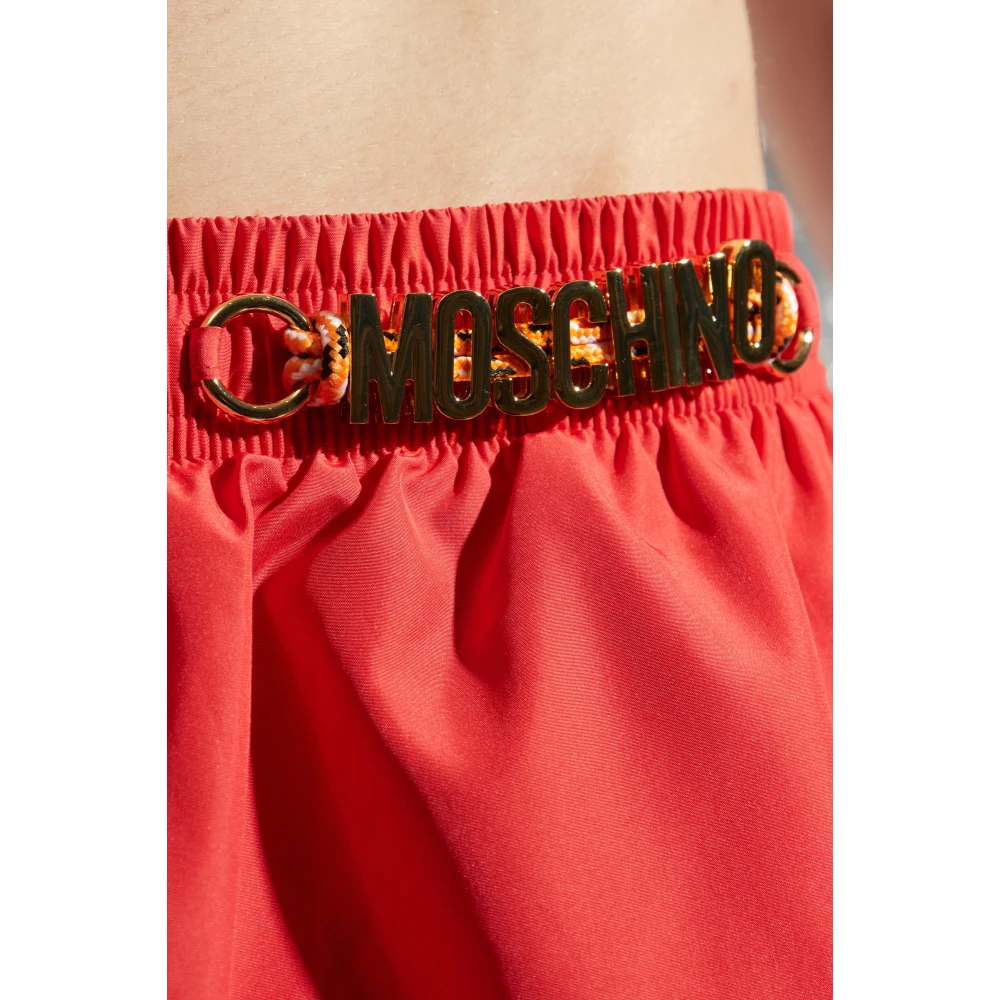 Moschino Zwembroek Red Heren