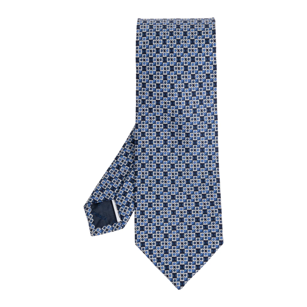 Ferragamo Uomo Blu - Brando Silk Tie - Accessories - One Size