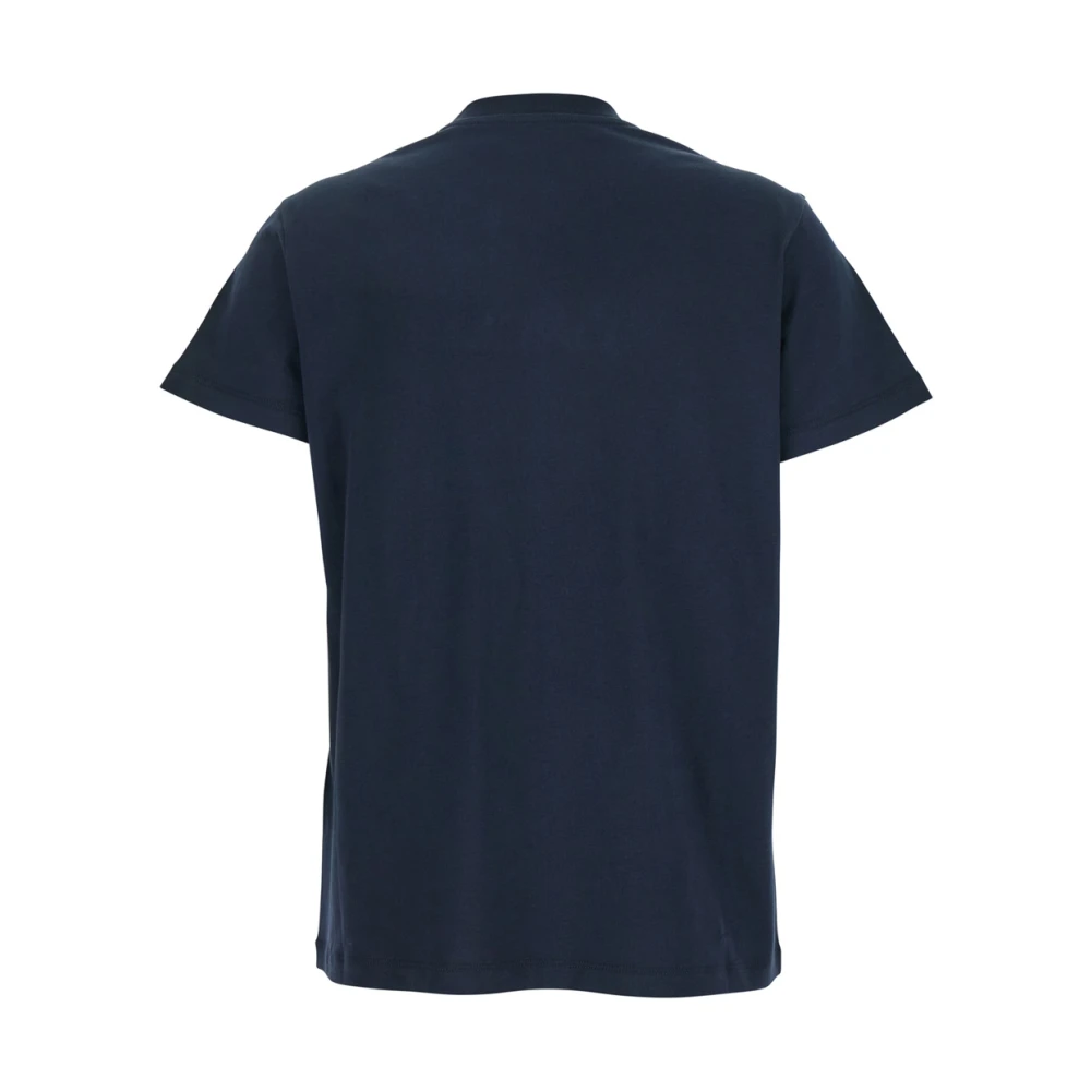 Moncler Zwarte Logo Geborduurd T-shirt Vrouw Katoen Black Dames