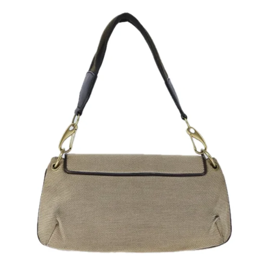 Gucci Vintage Pre-owned Canvas gucci-bags Beige Dames