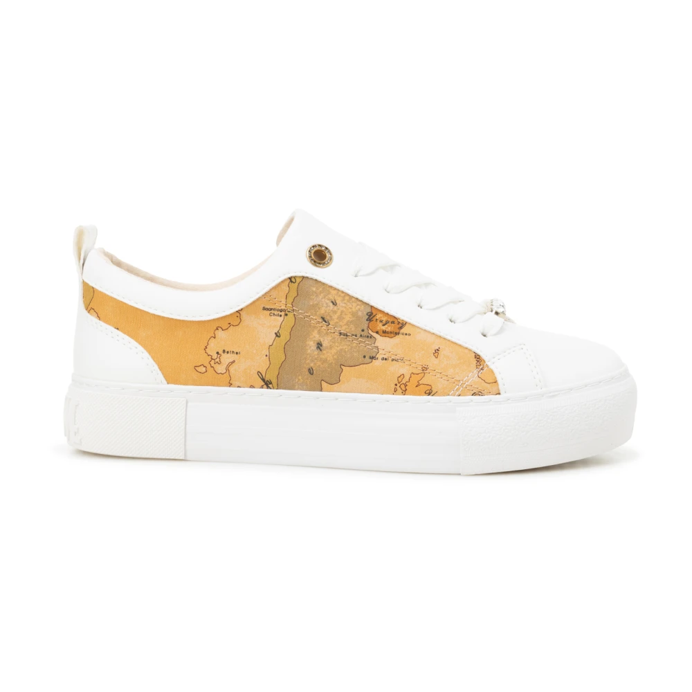 Alviero Martini 1a Classe Geo Classic Leren Sneakers Dames Schoenen Veelkleurig Multicolor