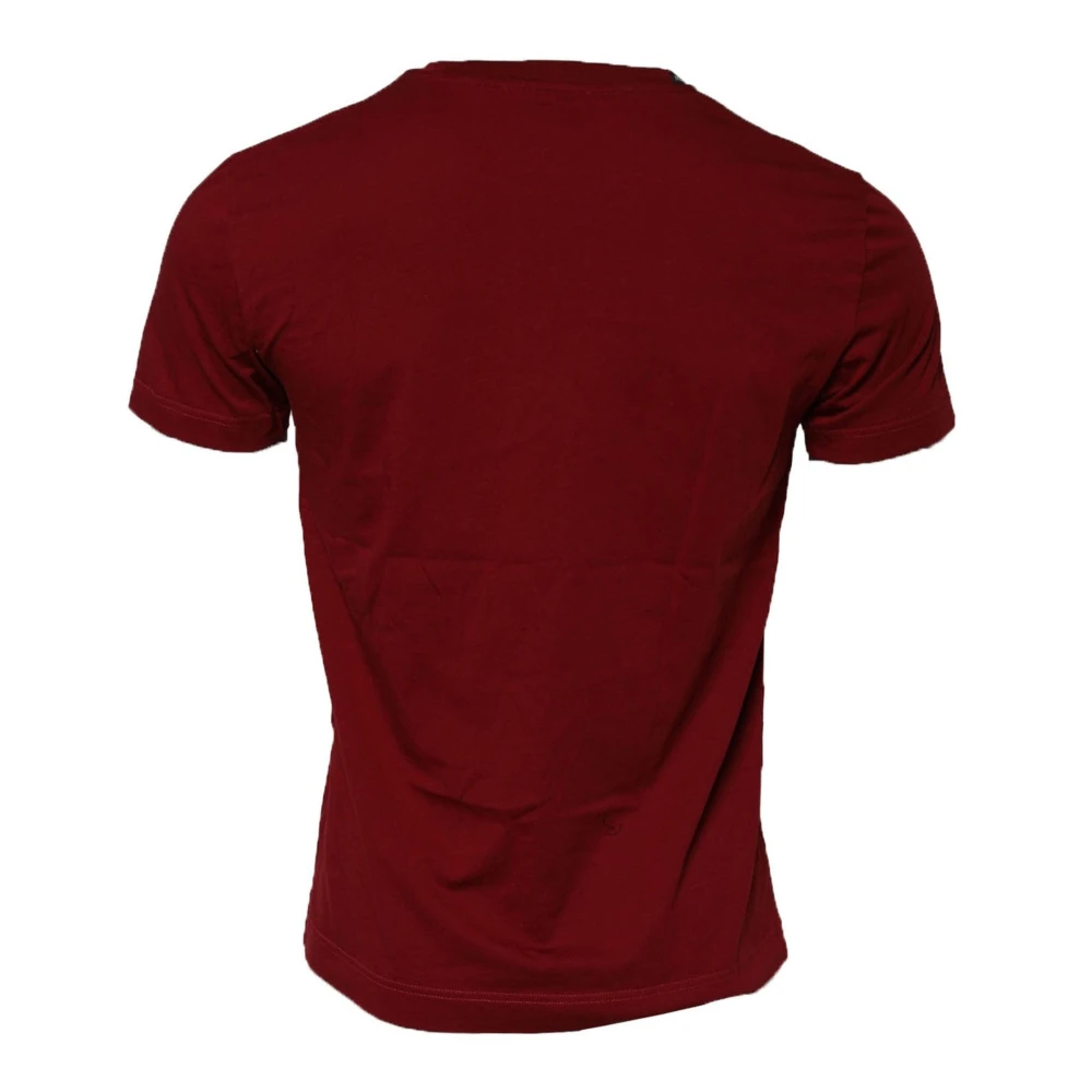 Dolce & Gabbana , T-Shirts, Male, Brown, M, Crew Neck Short Sleeves T-Shirt - Image 2