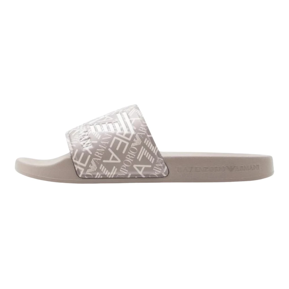Emporio Armani Ea7 Mannelijk Bruin Schoenen Heren, 42 Eu, Flipflops & Slippers