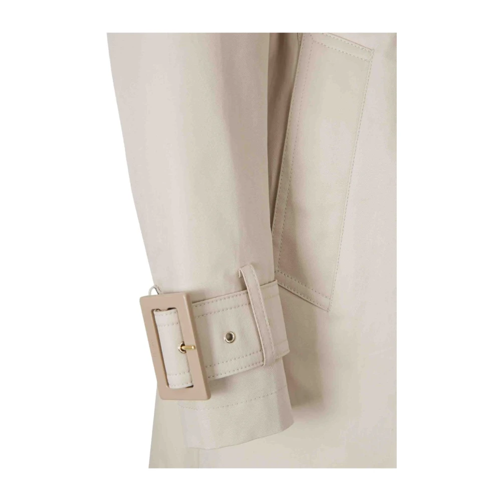 Herno Beige Katoenen Double-breasted Trenchcoat Beige Dames
