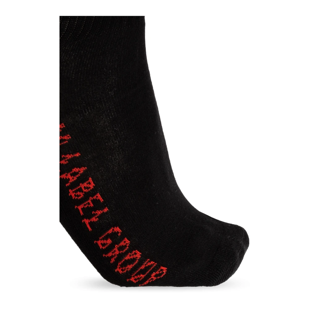 44 Label Group Katoenen sokken met logo Black Heren