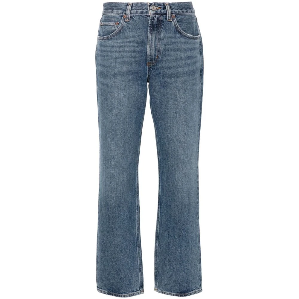 Agolde Lichtblauwe Regeneratieve Katoenen Denim Jeans Blue Dames