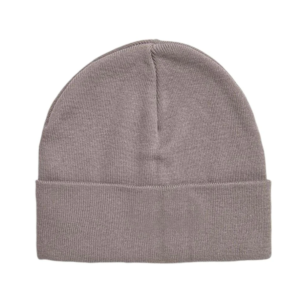 Calvin Klein Grijze Effen Polyester Beanie Hat Gray Heren