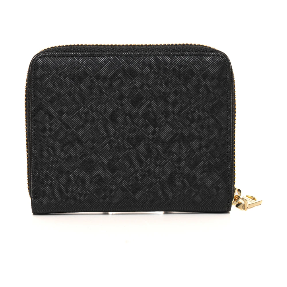 Love Moschino Compacte portemonnee met meerdere vakken Black Dames