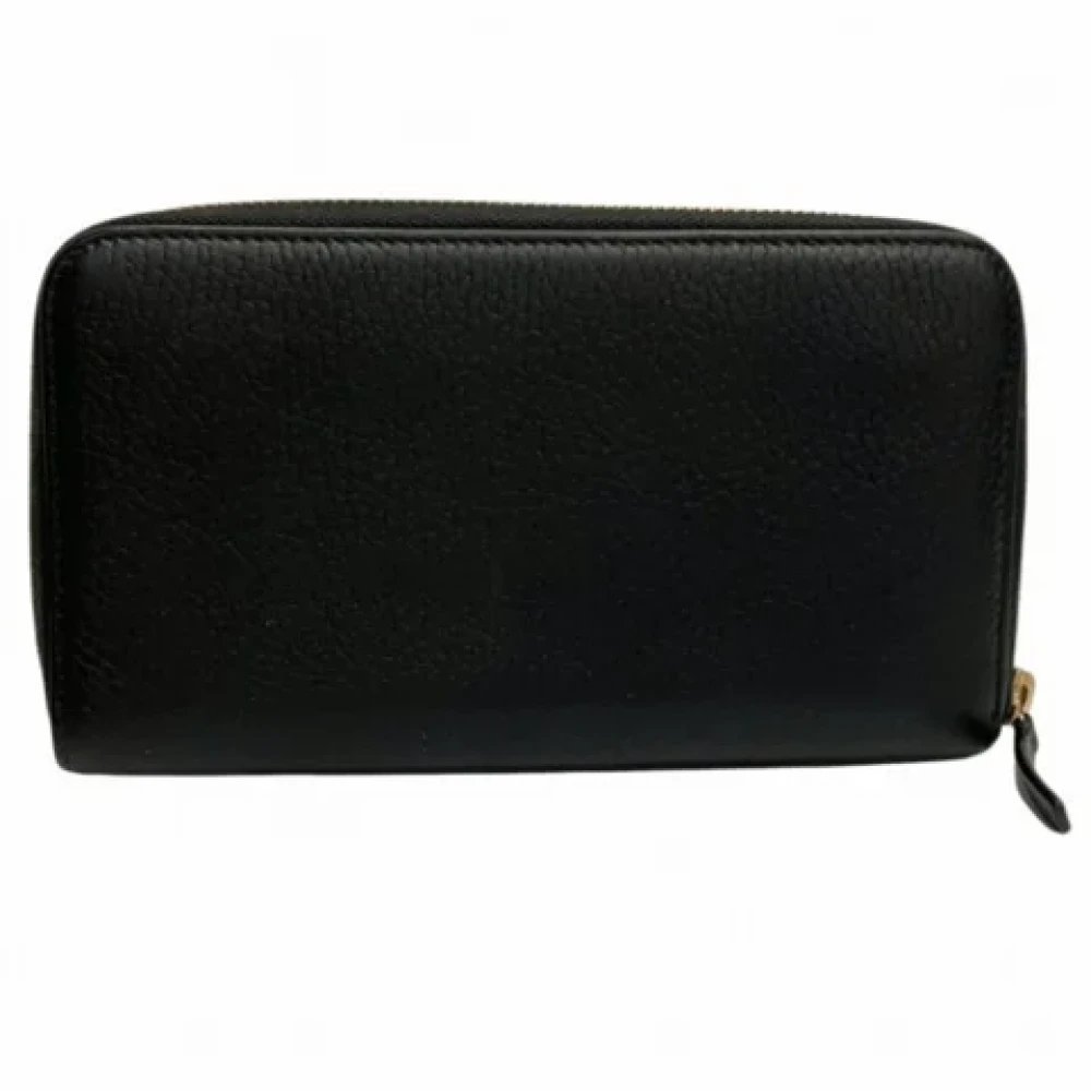 Gucci Vintage Pre-owned Leather wallets Black Dames