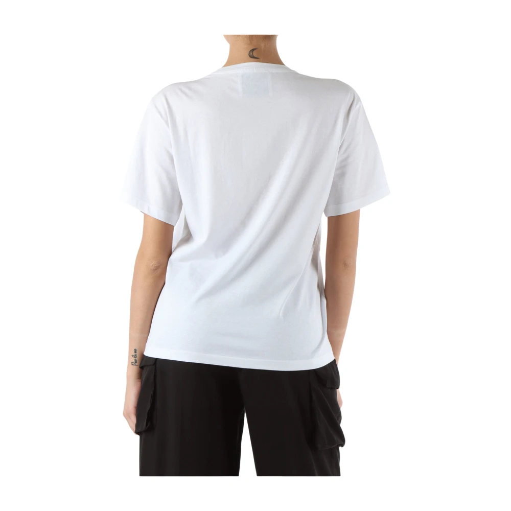 Richmond Stretch Katoen Logo Geborduurd T-shirt White Dames