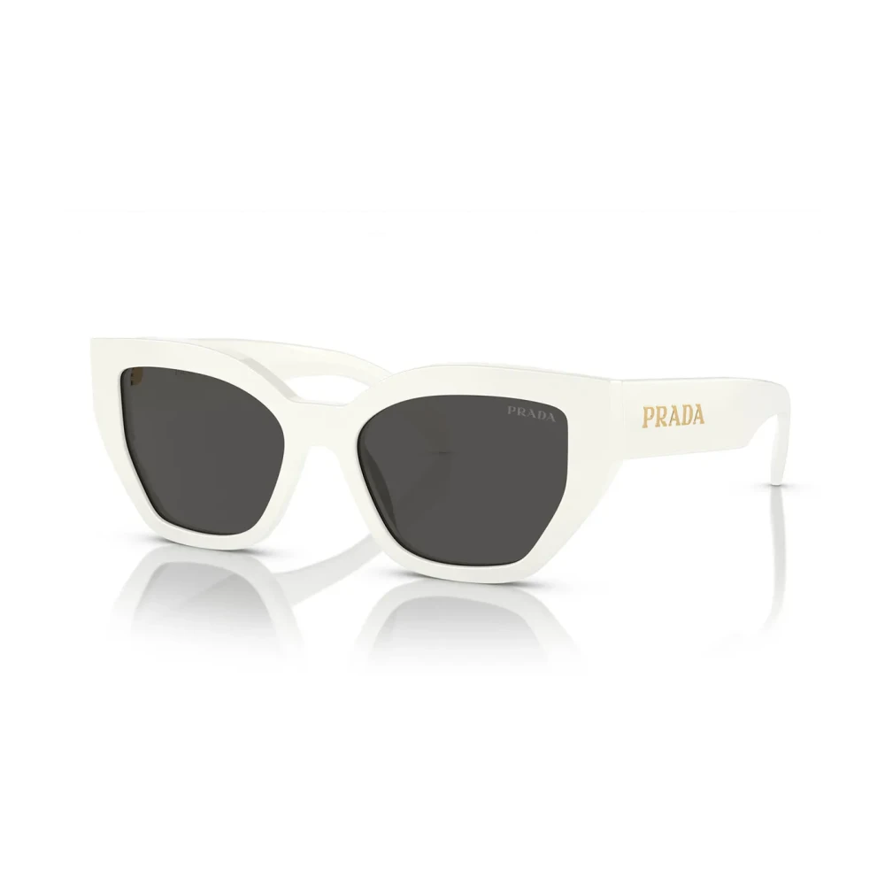 Prada Sunglasses, Female, 53 Mm, Butterfly Style Sunglasses In Acetate White