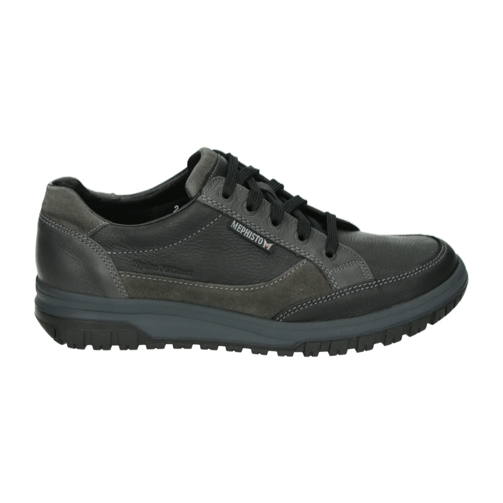 Mephisto Casual zwarte suède leren schoenen Heren Schoenen