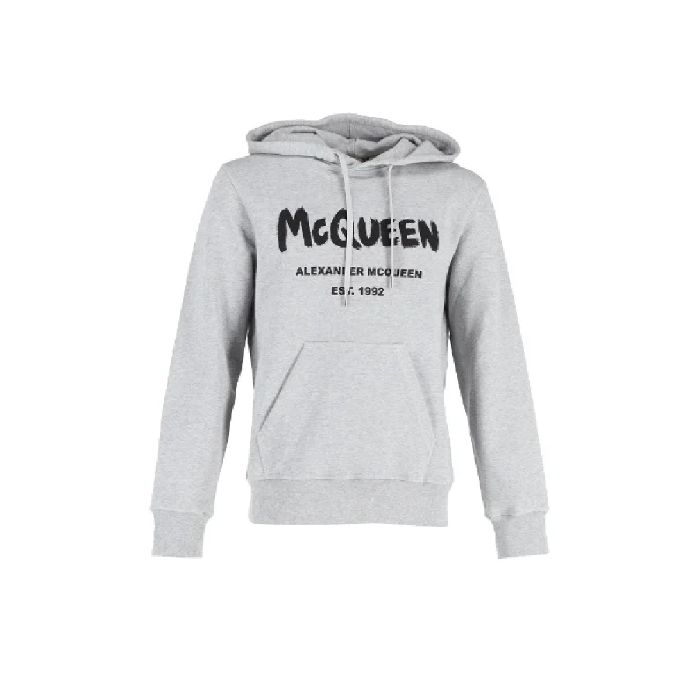 Alexander McQueen Pre-owned Cotton tops Gray Heren