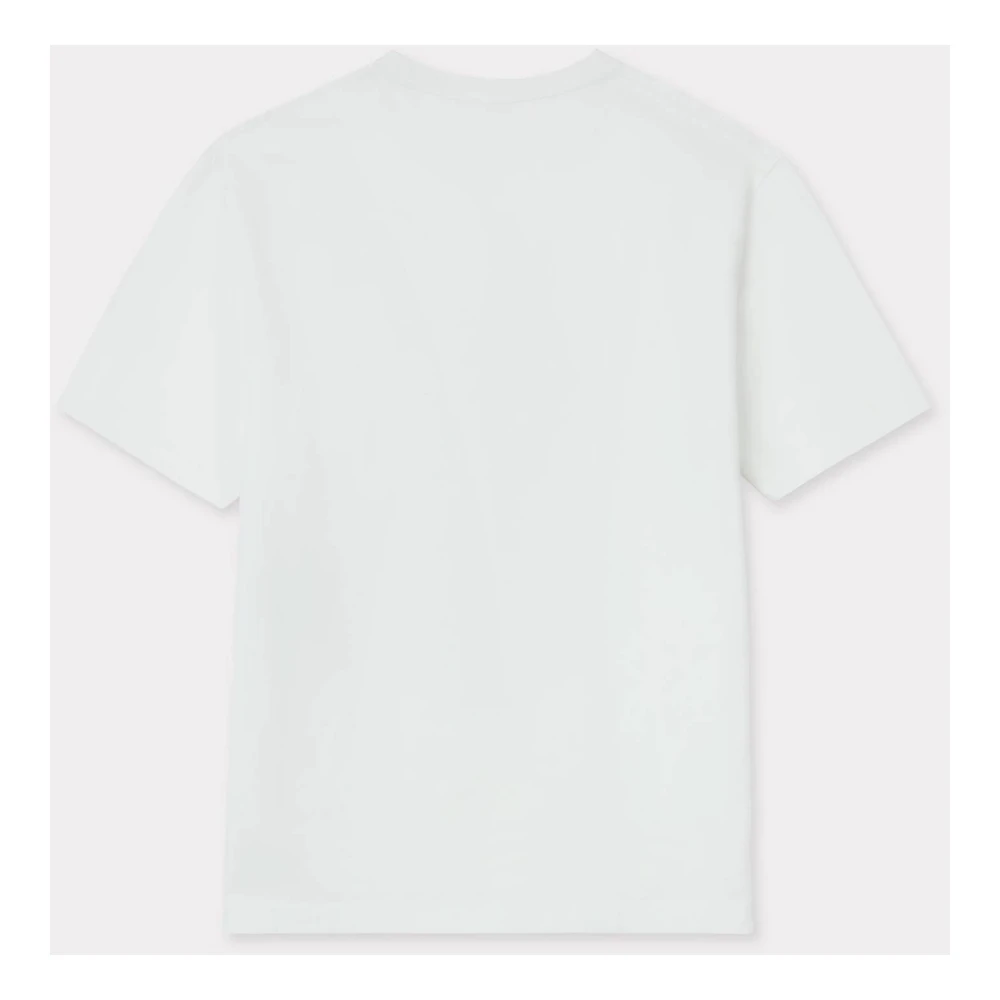 Kenzo Wit Bedrukt Lichtgewicht Jersey T-shirt White Heren