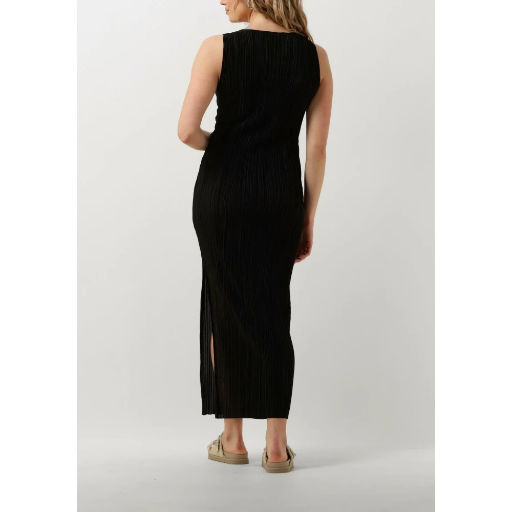 Envii Zwarte Maxi Jurk Encomo Sl Jurk Black Dames