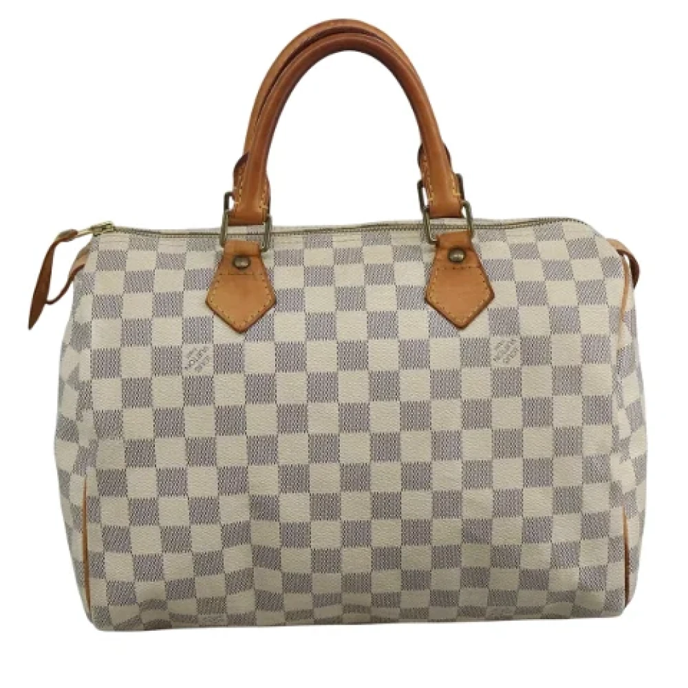 Louis Vuitton Vintage Pre-owned Canvas handbags White Dames