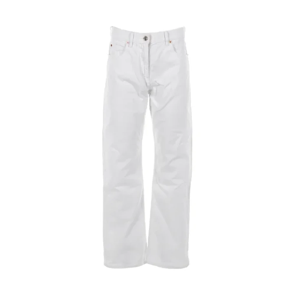 Valentino Vintage Pre-owned Cotton jeans White Dames