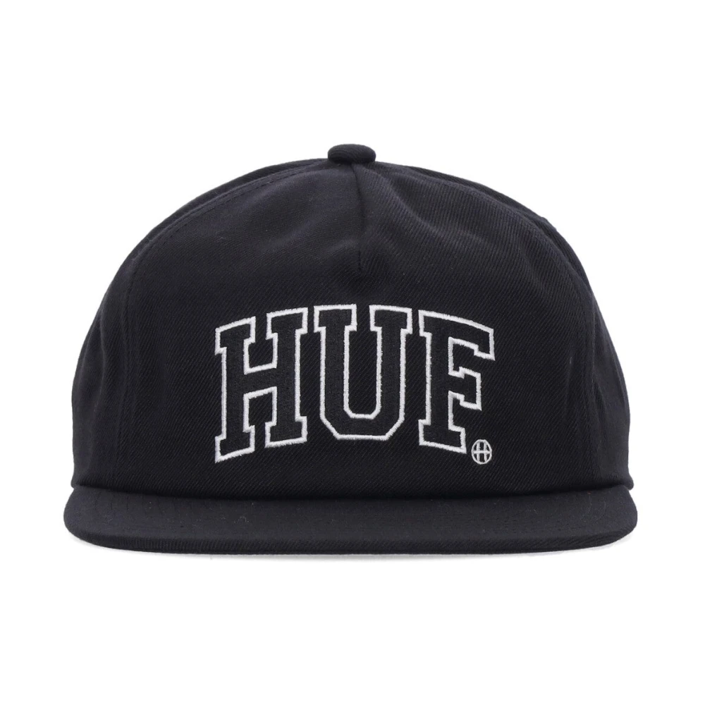HUF Platte klep booglogo snapback pet Black Heren