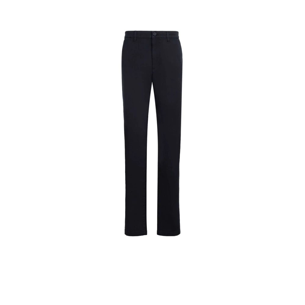 Roberto Cavalli Slim-Fit Chinos met Zakken en Voering Blue Heren
