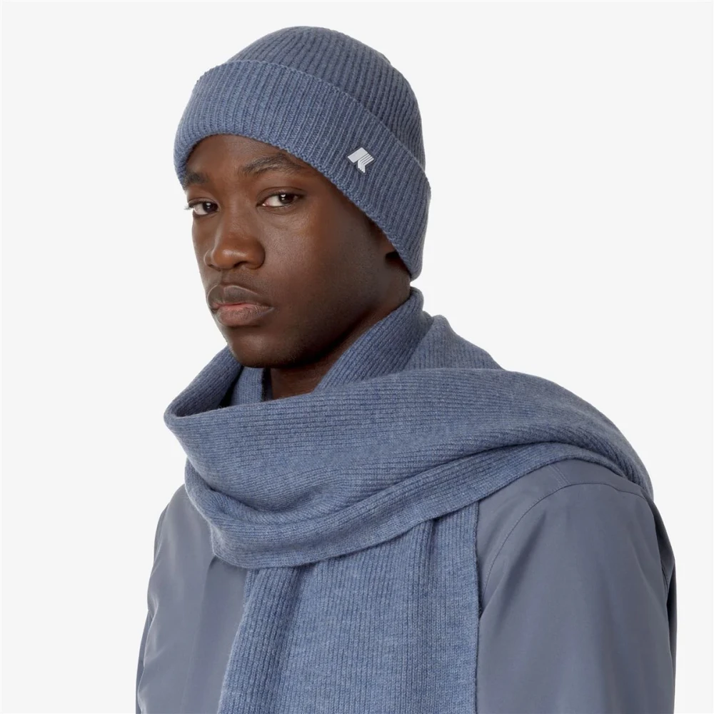 K-way Brice Cardigan Stitch Wool Blue Heren