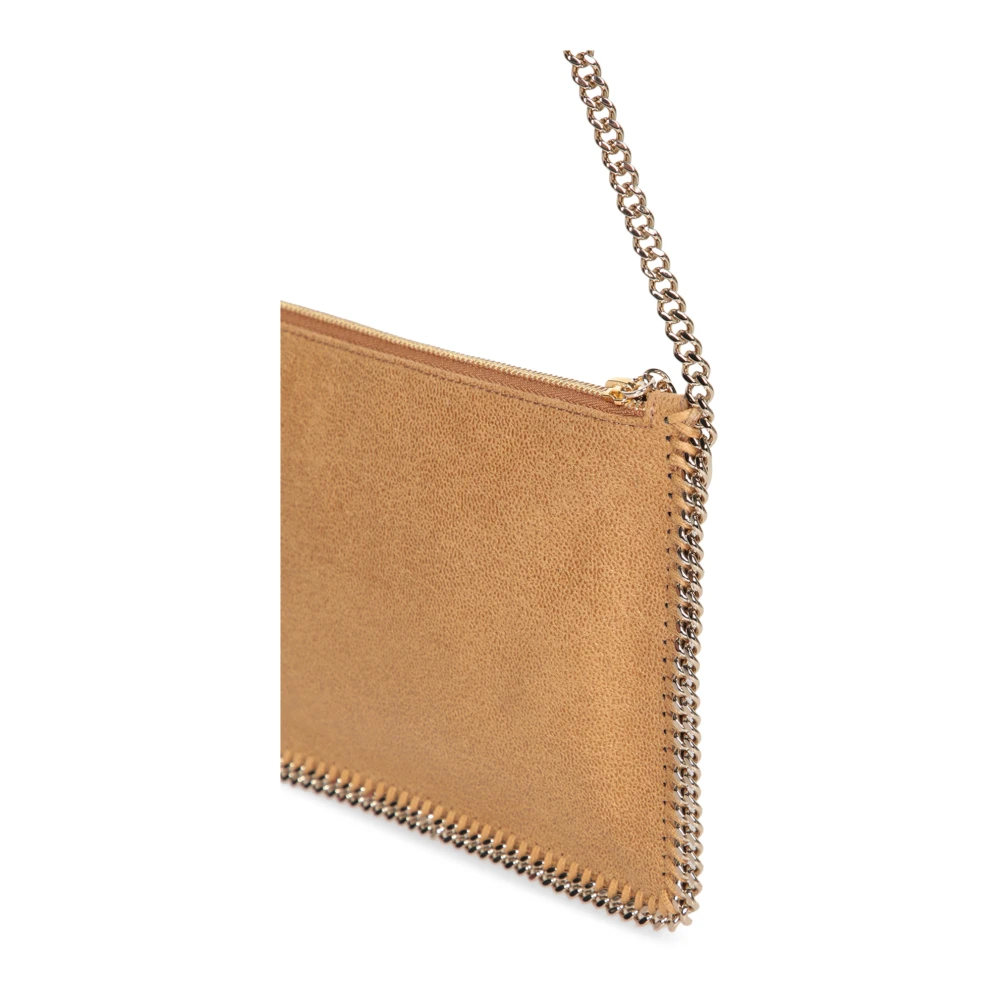 Stella Mccartney Amber Faux Leren Minimalistische Clutch Yellow Dames