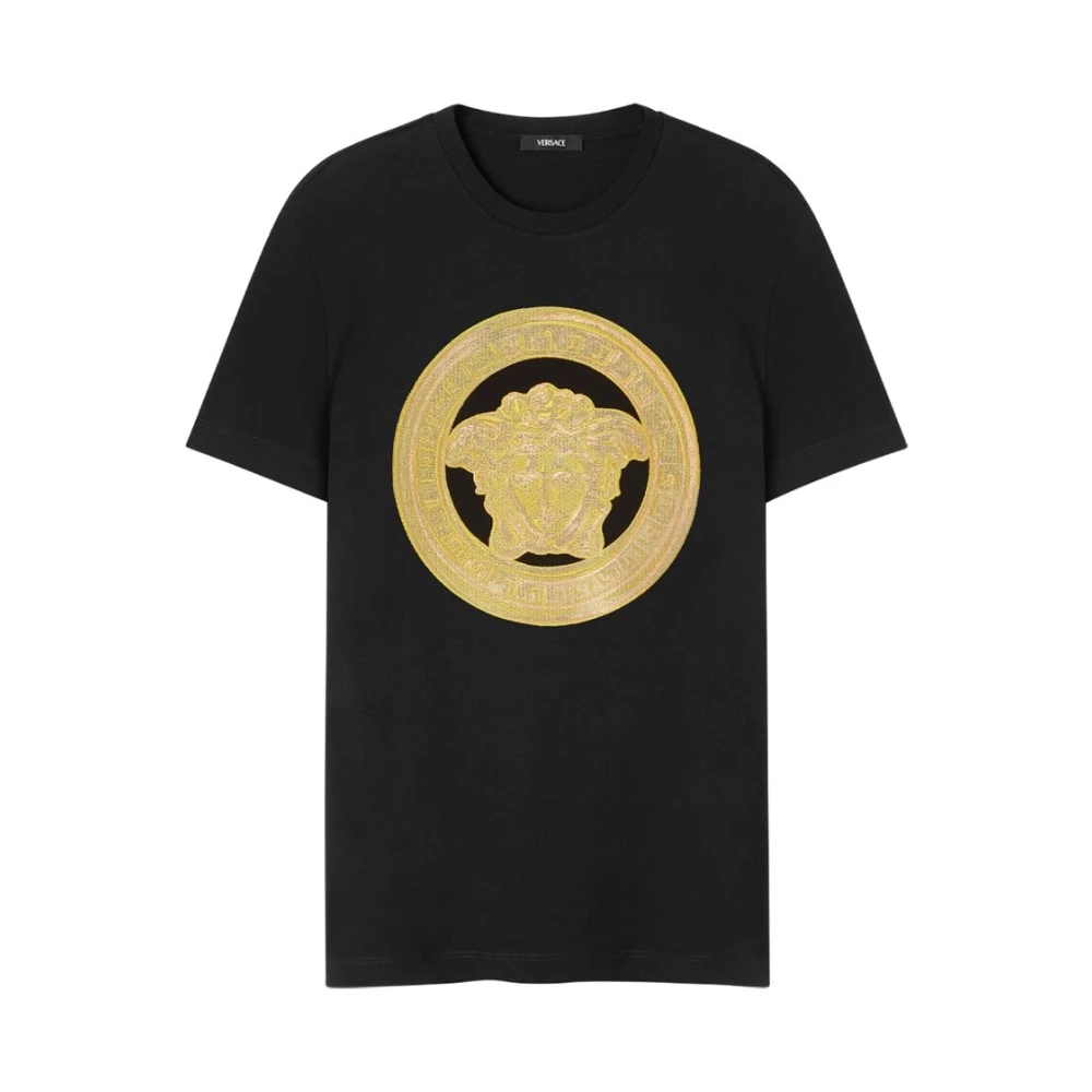 Versace - Tops > T-Shirts - Black - Versace - Modalova