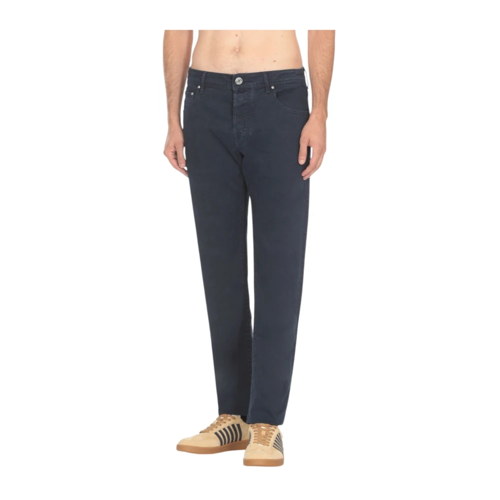 Jacob Cohën 5-Pocket broek in katoenmix Blue Heren